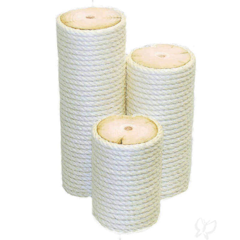 Colonna di sisal Ø 14 cm Säulenlänge 10 cm Vollholz Standard: cartone  rigido con anima in legno